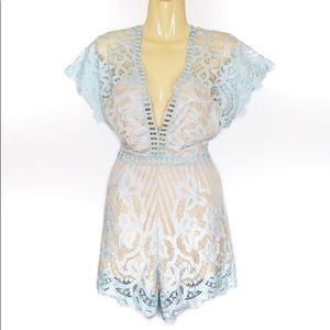 L’atiste blue lace romper